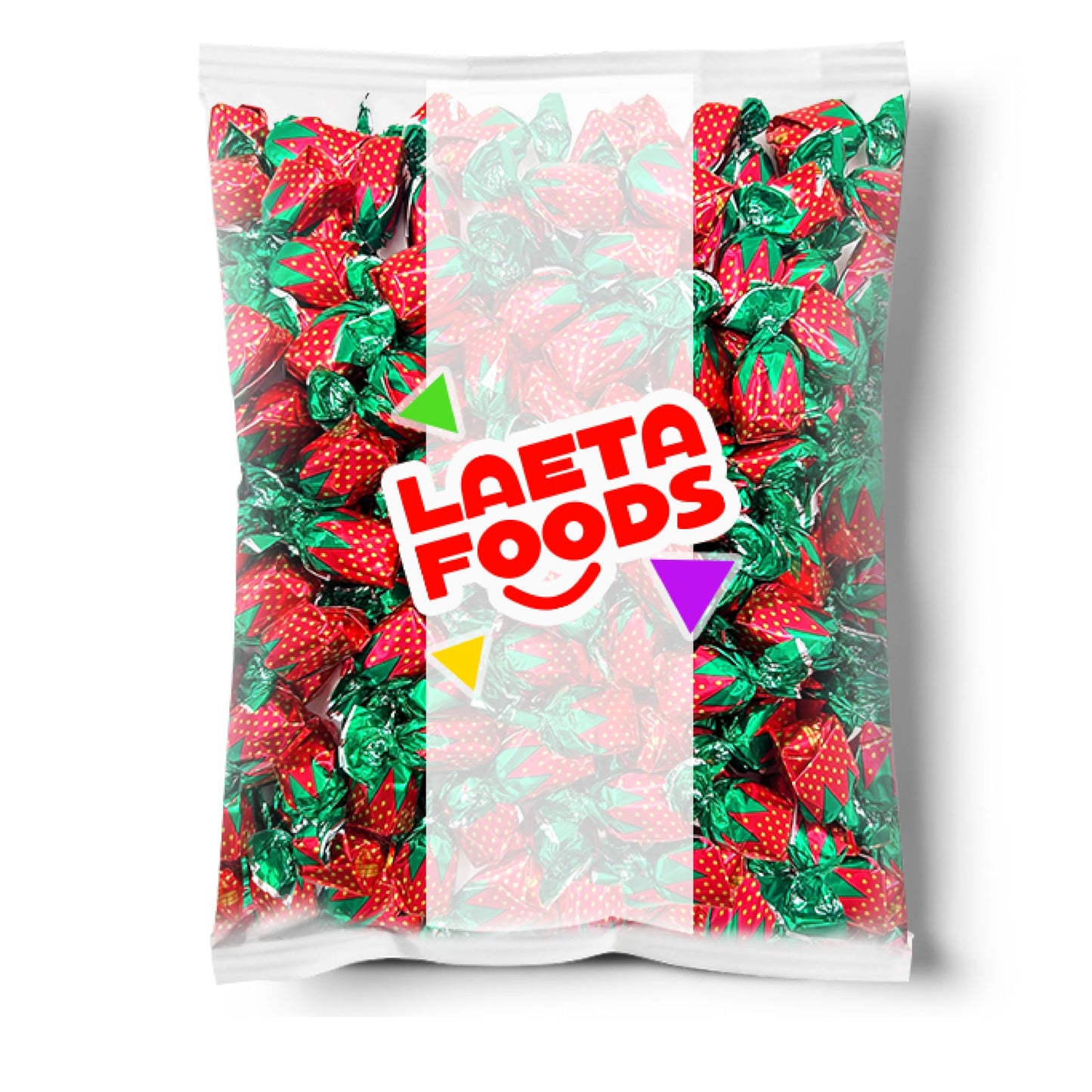 Arcor Strawberry Filled Bon Bons | 1 Pound Bag | Hard Candy - Approx. 60 Count