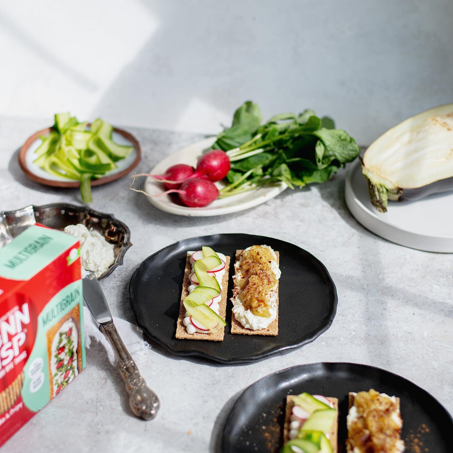 Finn Crisps Multigrain Crispbread 6.1Oz | Thin, Crispy Multigrain Flatbread Crackers | Authentic Finnish Sourdough Crispbread |