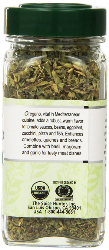 Spice Hunter Spices, Organic Oregano, 0.45 Ounce (Pack of 6)