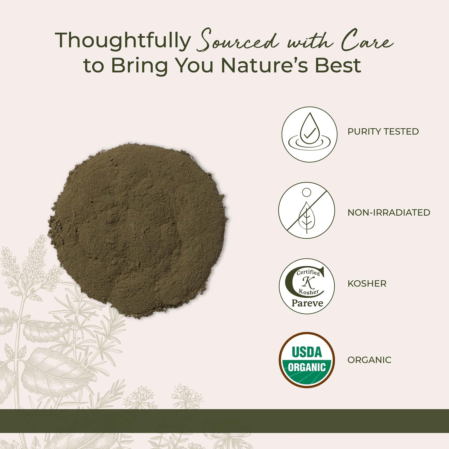 Peppermint Leaf Powder Organic - 4 Oz,(Starwest Botanicals)