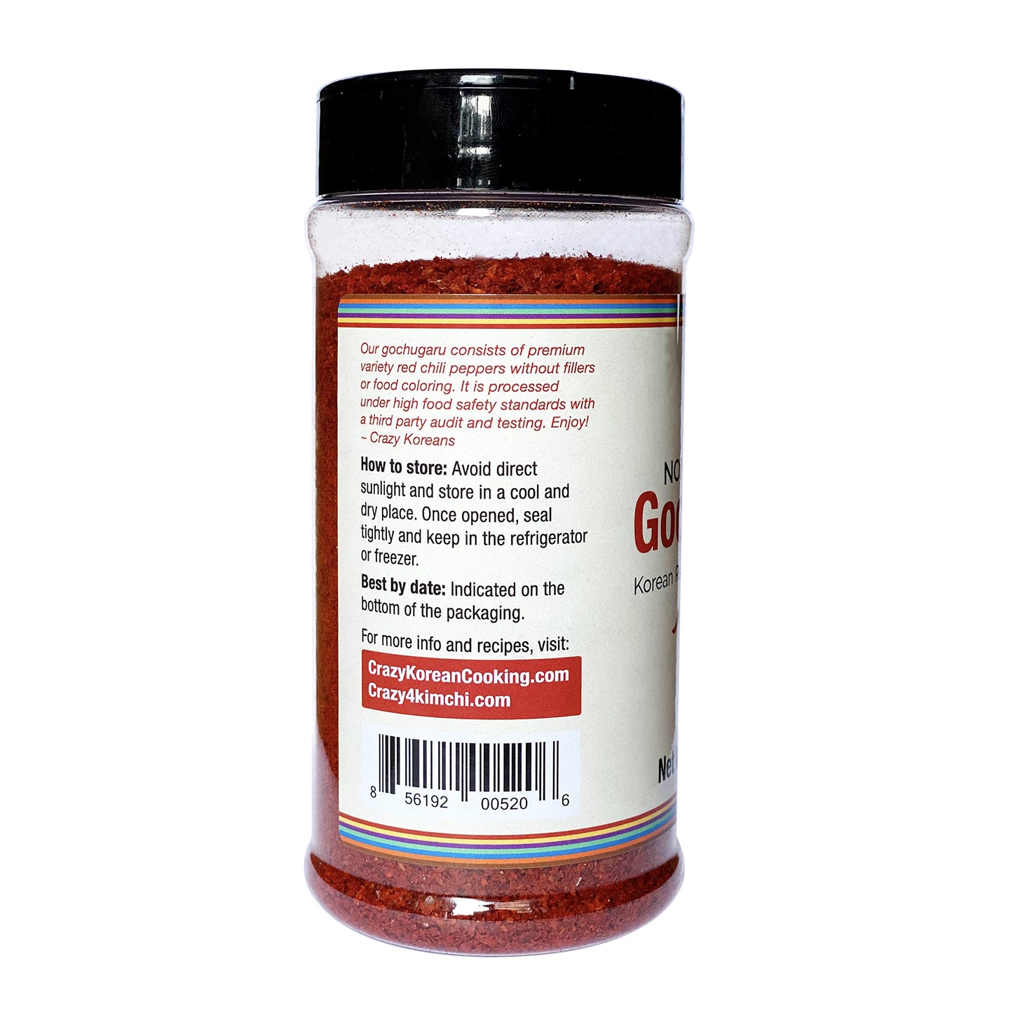 Crazy Korean Cooking Gochugaru Korean Red Pepper Flakes, Non-GMO, Gluten Free, Kosher, Coarse Grind, 6 OZ