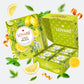 LOVARE Citrus Melissa Tea Bags - Green Tea, Mint, Lemongrass, Orange Peel - 32 Individually Wrapped Bags (1.5 g Each)