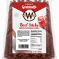 WEAVERS Beef Sticks - Original Mild Flavor, 7 Length, 40oz Bag (80 Sticks), 2.5 Pound Pack