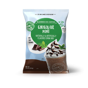 Big Train Blended Ice Coffee, Chocolate Mint, 3.5 Pound, Powdered Instant Coffee Drink Mix, Serve Hot Or Cold, Makes Blended Frappe Drinks