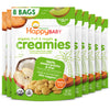 Happy Baby Organic Creamies Freeze Dried Fruit, Veggie, & Coconut Cream Snacks, With Apple, Sweet Potato, And Kiwi, Made For Crawling Baby, 1 Ounce (Pack Of 8)