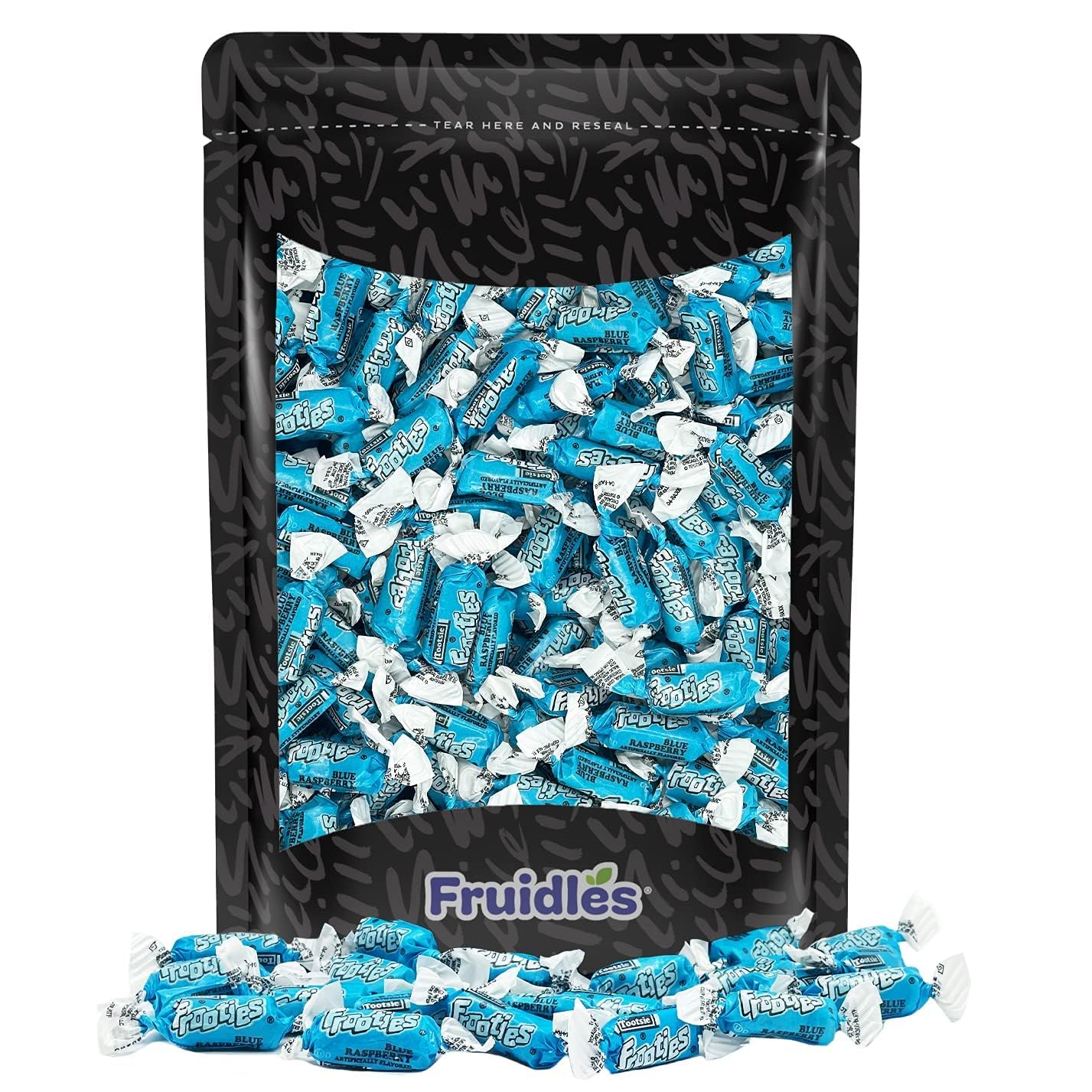 Fruidles Tootsie Blue Raspberry Twist Roll, Peanut-Free, Gluten-Free, Kosher, 5 Pounds (Bulk)