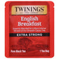 Twinings Extra Bold English Breakfast Individually Wrapped Tea Bags, 20 Count (Pack Of 6), Caffeinated, Robust Black Tea, Enjoy Hot Or Iced