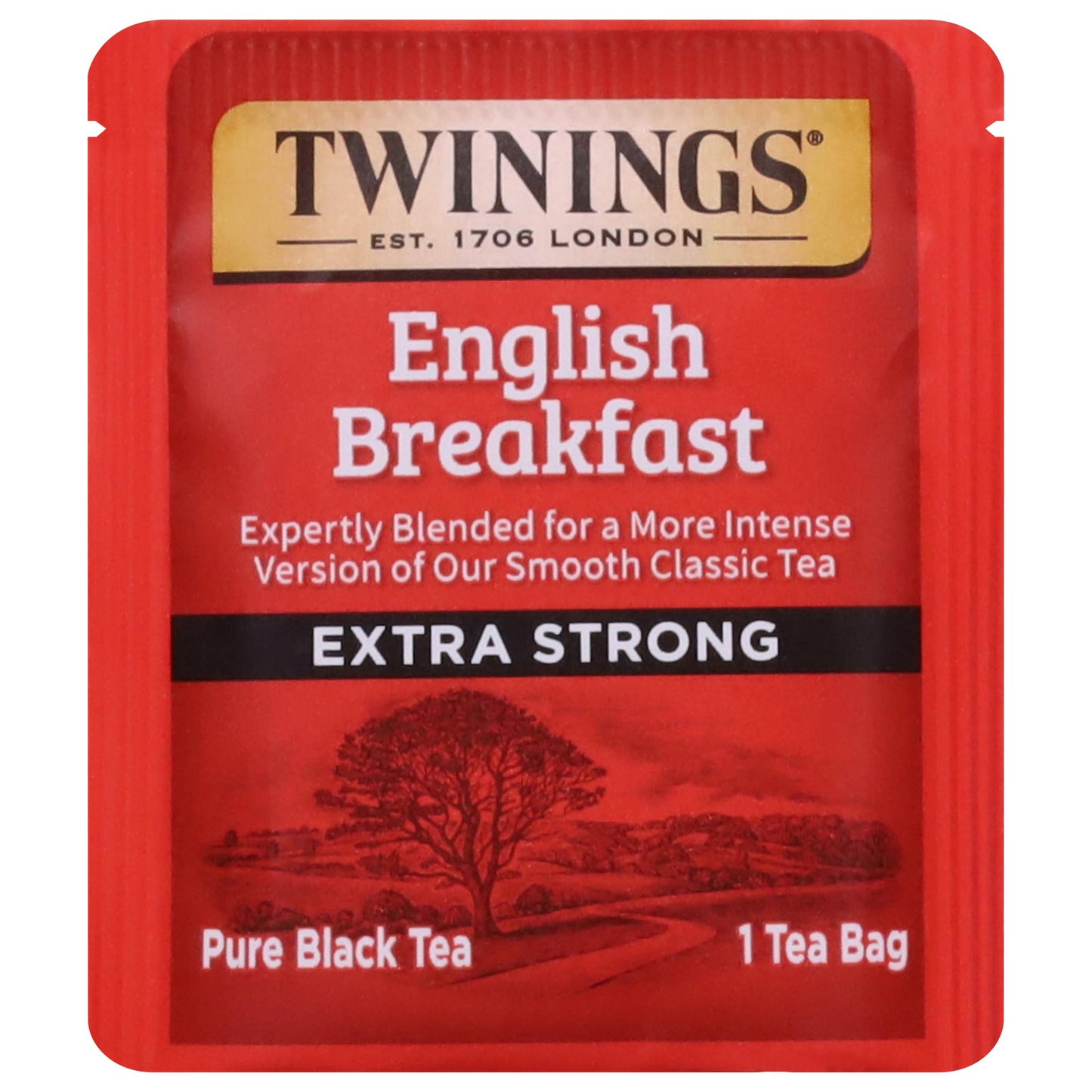Twinings Extra Bold English Breakfast Individually Wrapped Tea Bags, 20 Count (Pack Of 6), Caffeinated, Robust Black Tea, Enjoy Hot Or Iced