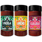RICO RICO Chile Powder 3 Pack Bundle (12 oz Total) - The Holy Trinity - Ancho, Guajillo & Pasilla for Authentic Mexican Recipes,