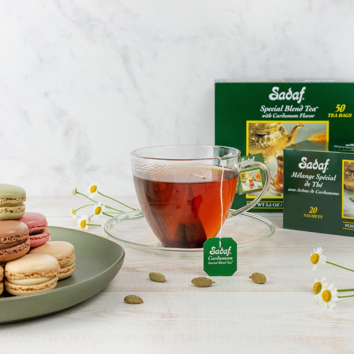 Sadaf Special Blend Tea with Cardamom - Loose Leaf Cardamom Tea - Ceylon Black Tea - Quicktea Product harvested in Sri Lanka - 8
