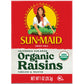 Sun-Maid Organic California Sun-Dried Raisins - (72 Pack) 1 oz Snack-Size Box - Organic Dried Fruit for Healthy Snacks, School L