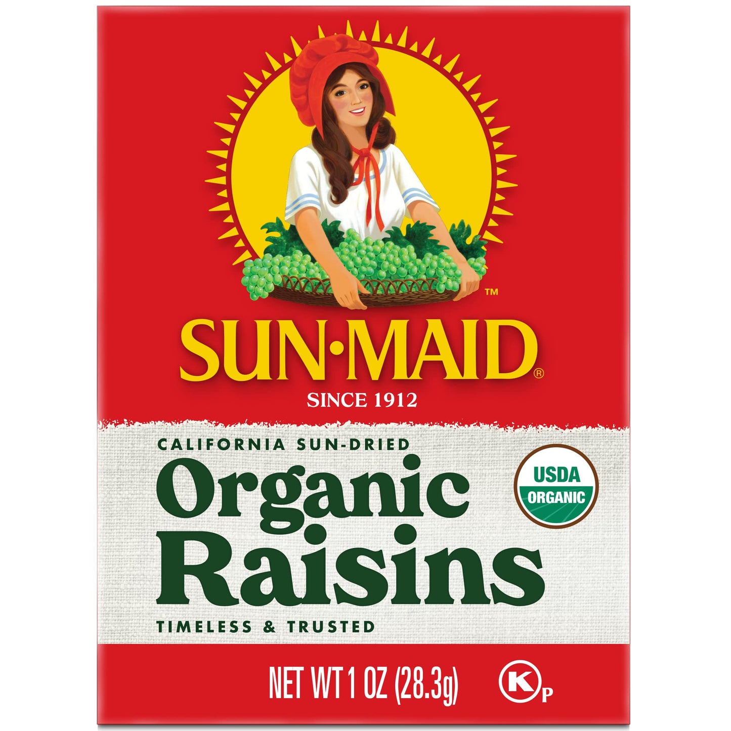 Sun-Maid Organic California Sun-Dried Raisins - (72 Pack) 1 oz Snack-Size Box - Organic Dried Fruit for Healthy Snacks, School L