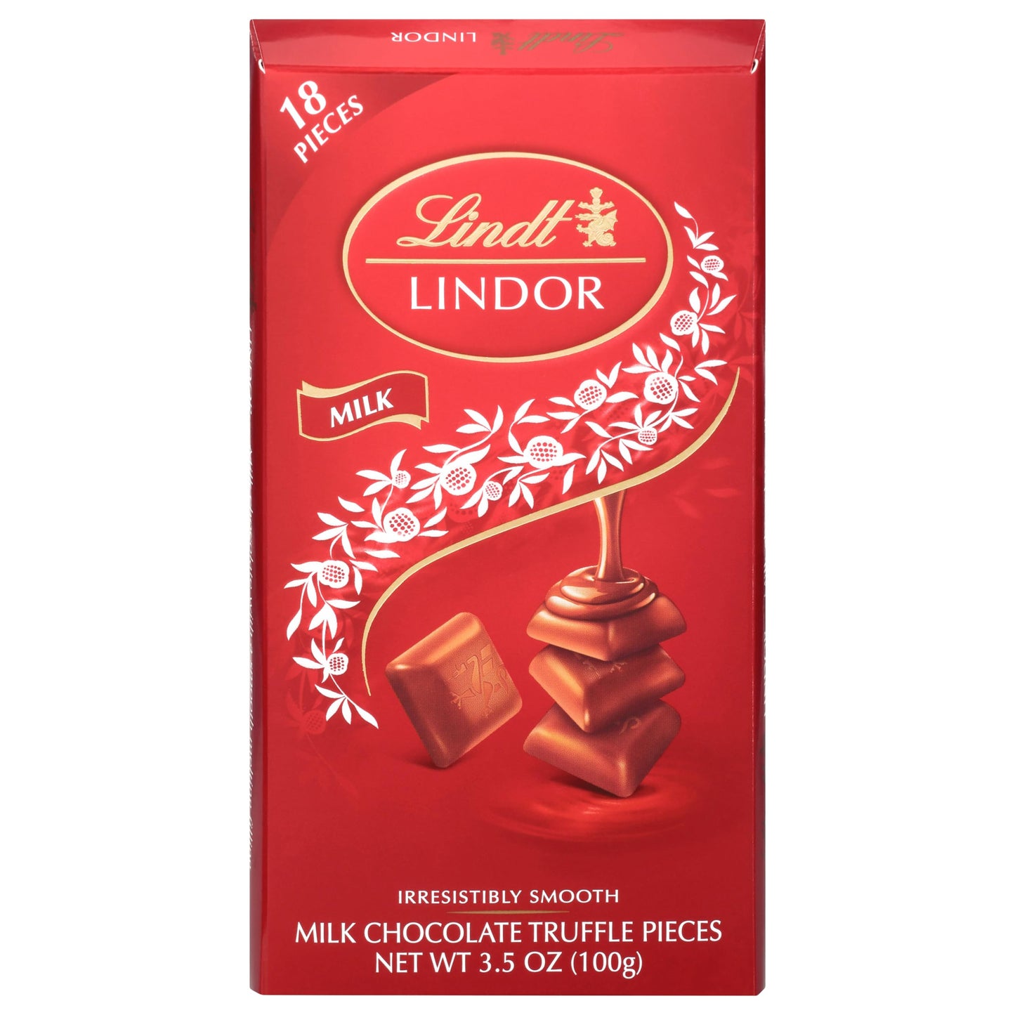 Lindt Lindor Milk Chocolate Truffle Bar  Milk Chocolate Candy With Smooth  Melting Truffle Center  3.5 Oz. Bar (12 Pack)
