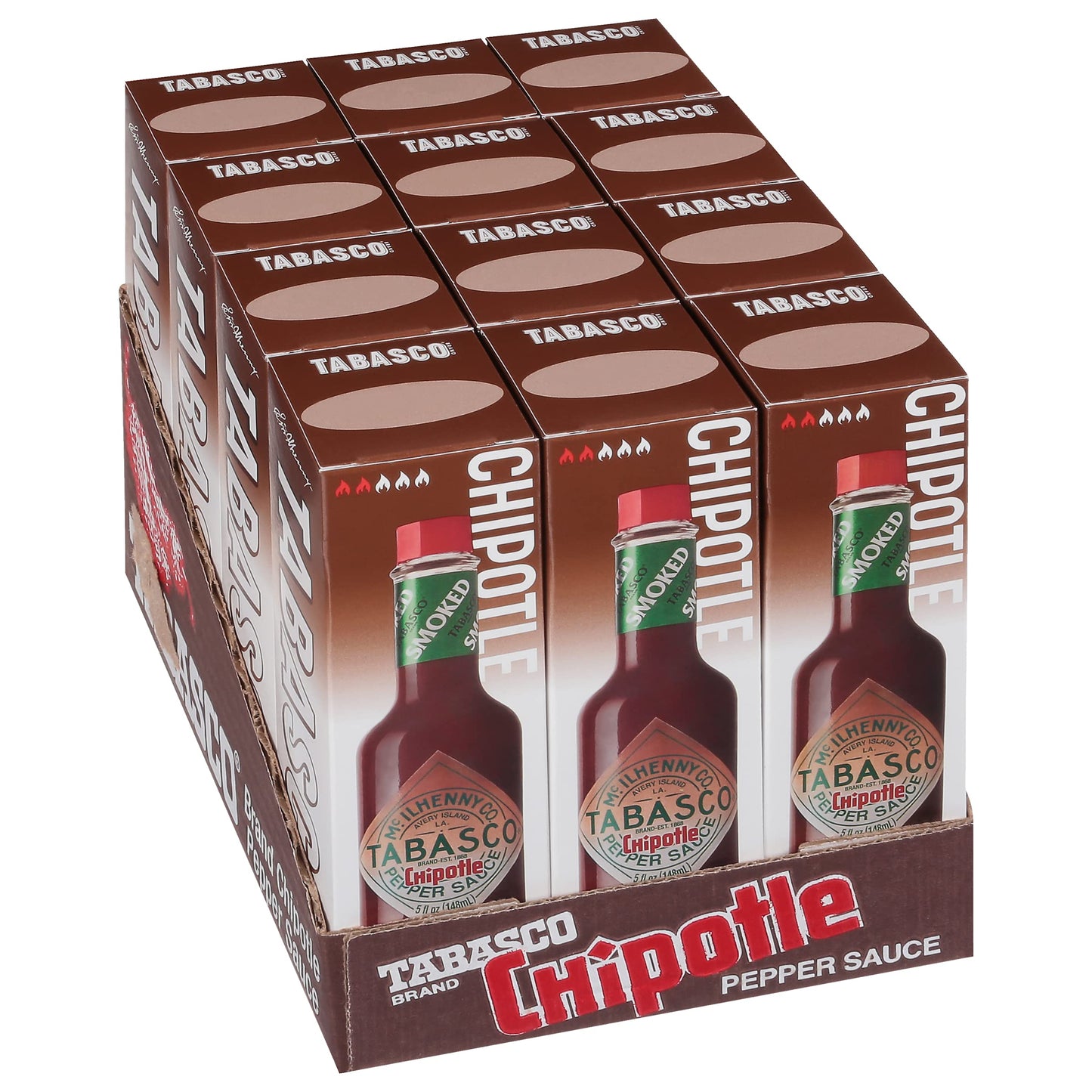 TABASCO Brand Chipotle Pepper Sauce, 5 oz (Pack of 12)