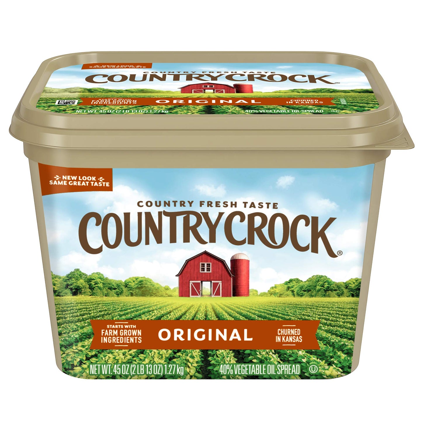 Country Crock Original Vegetable Oil Spread, 45 Oz Tub (Refrigerated)