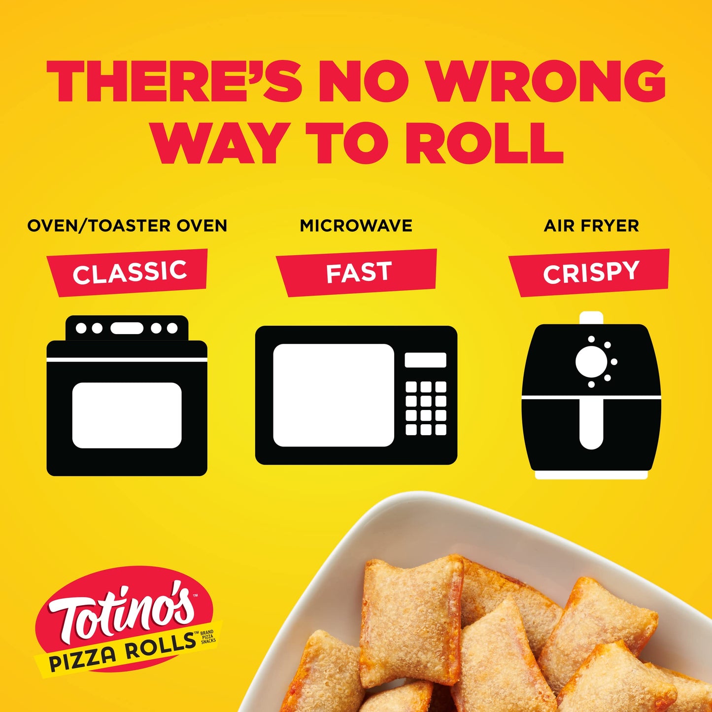 TotinoS Pizza Rolls, Pepperoni Flavored, Frozen Snacks, 50 Rolls, 24.8 Oz