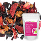 Fusion Teas Strawberry Fields Hibiscus Herbal Fruit Tea - Caffeine Free Loose Leaf - 5 Oz Pouch