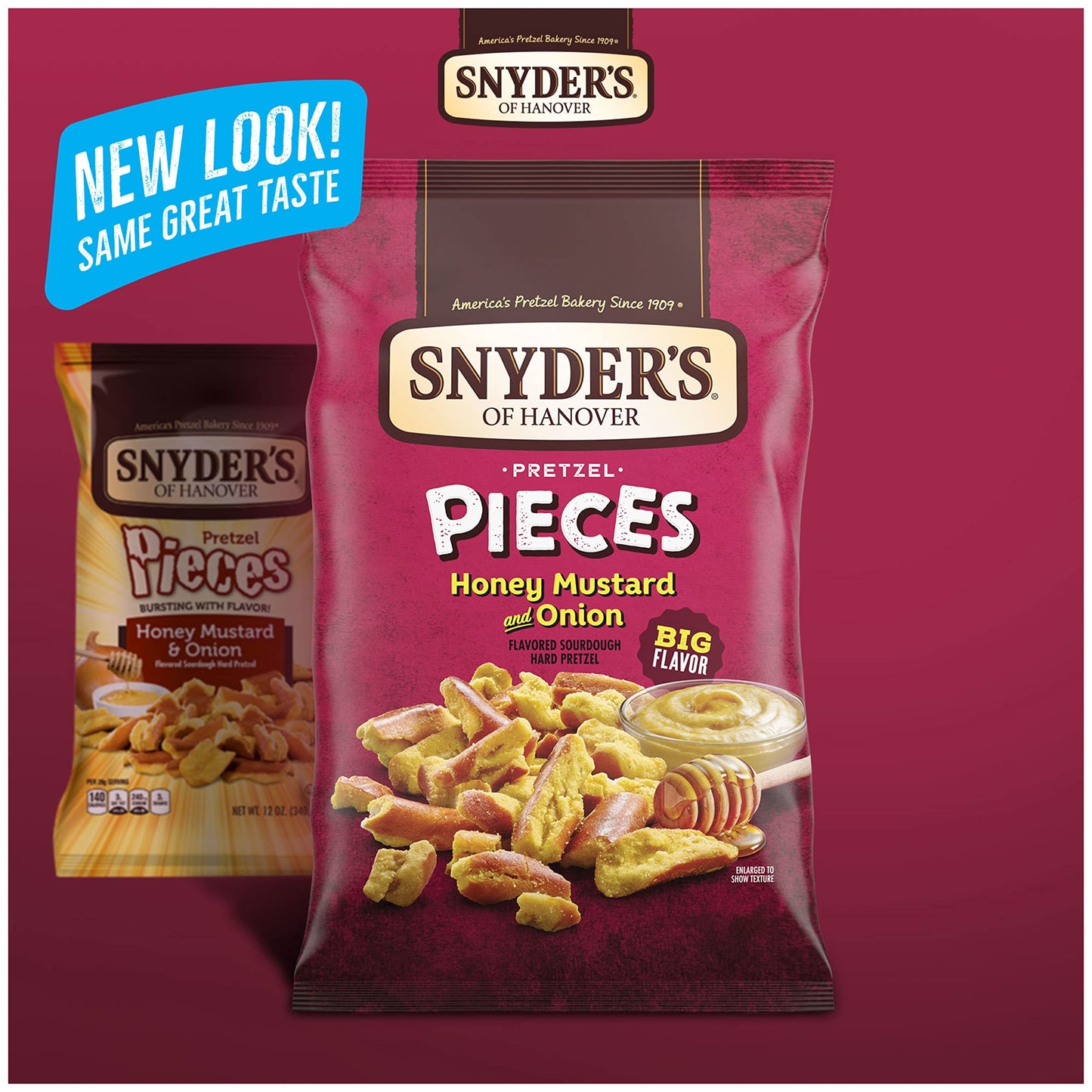 Snyder'S Of Hanover Pretzel Pieces, Honey Mustard And Onion, 11.25 Oz