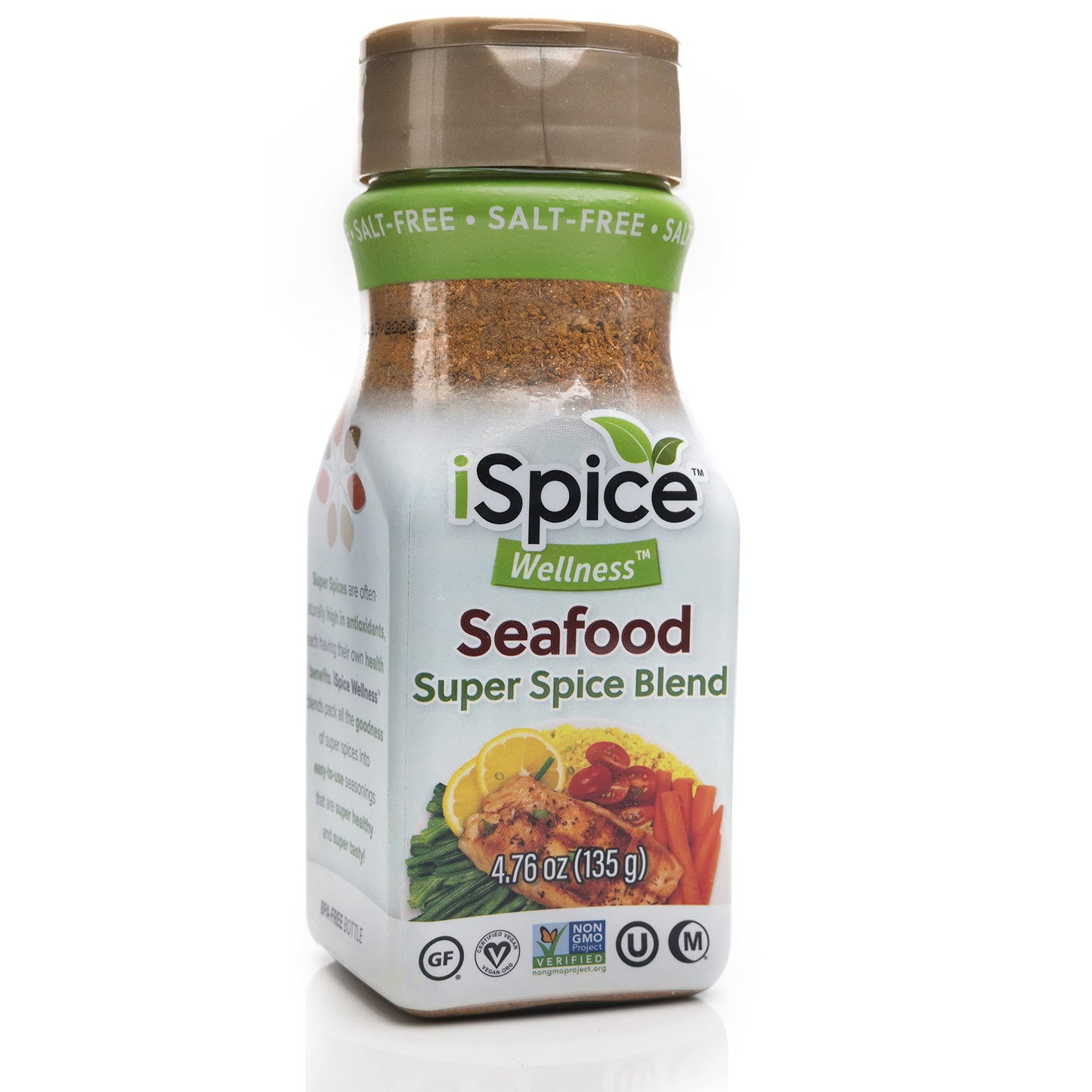 Ispice - Salt-Free | Sugar Free | 100% Pure Wellness Salad Seasoning Fat Free Super Spice Blend | All Natural | Ready To Use As