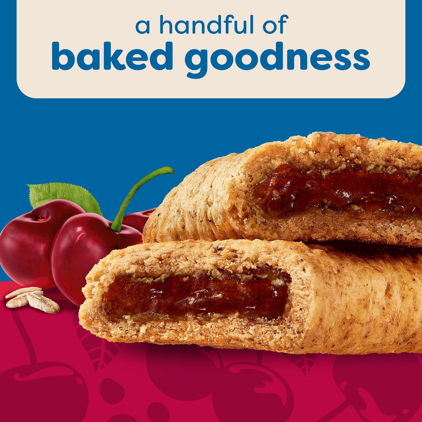 Nutri Grain Soft Baked Breakfast Bars, Whole Grain Cherry, 10.4oz Box, 6 Boxes (48 Bars)