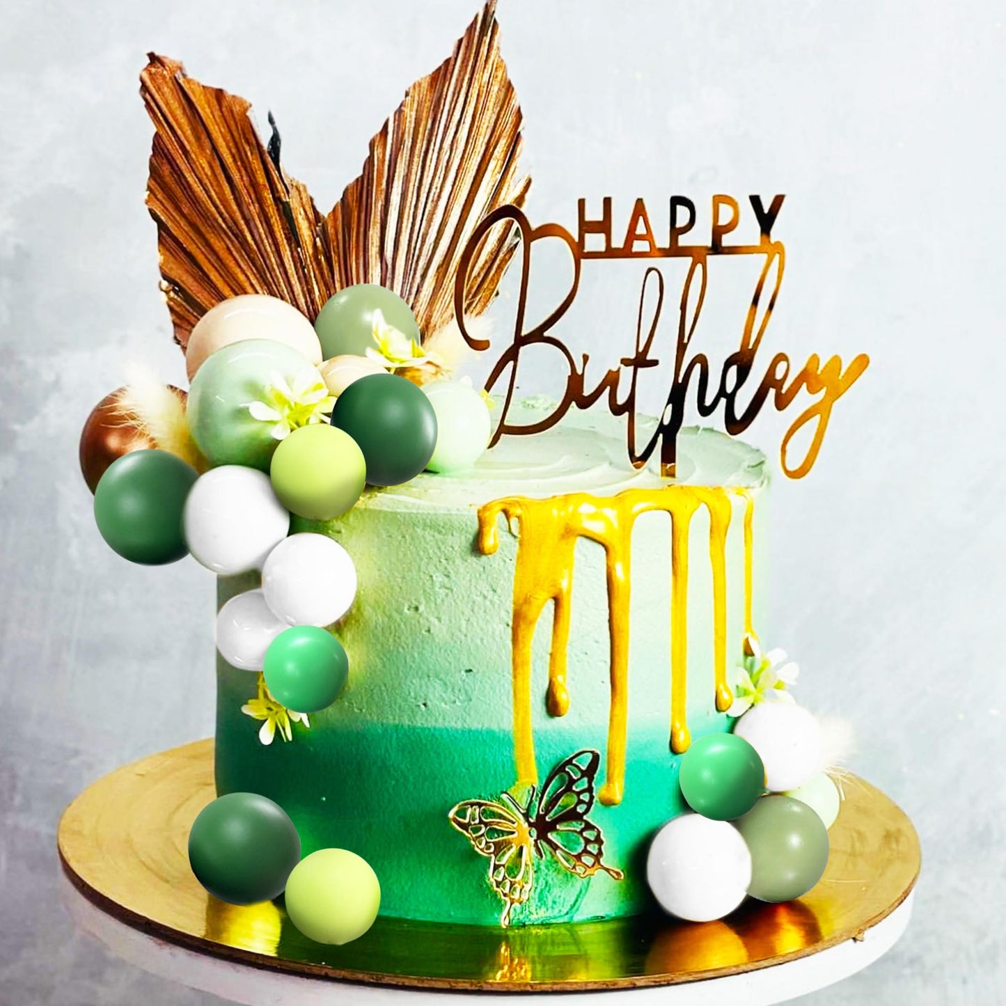 Sage Green Cake Decoration Oliver Green Cake Topper Baby Shower Cake Decoration For Wedding Bridal Shower Birthday