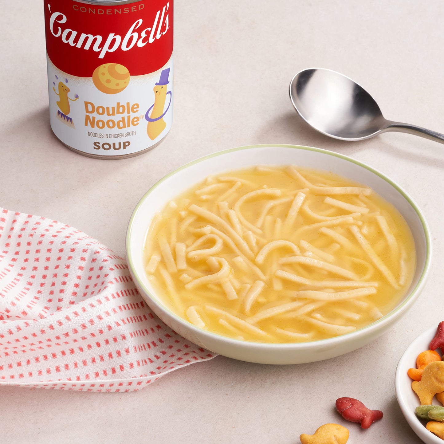 Campbell’S Condensed Kids Double Noodle Soup, 10.5 Oz Can (12 Pack)
