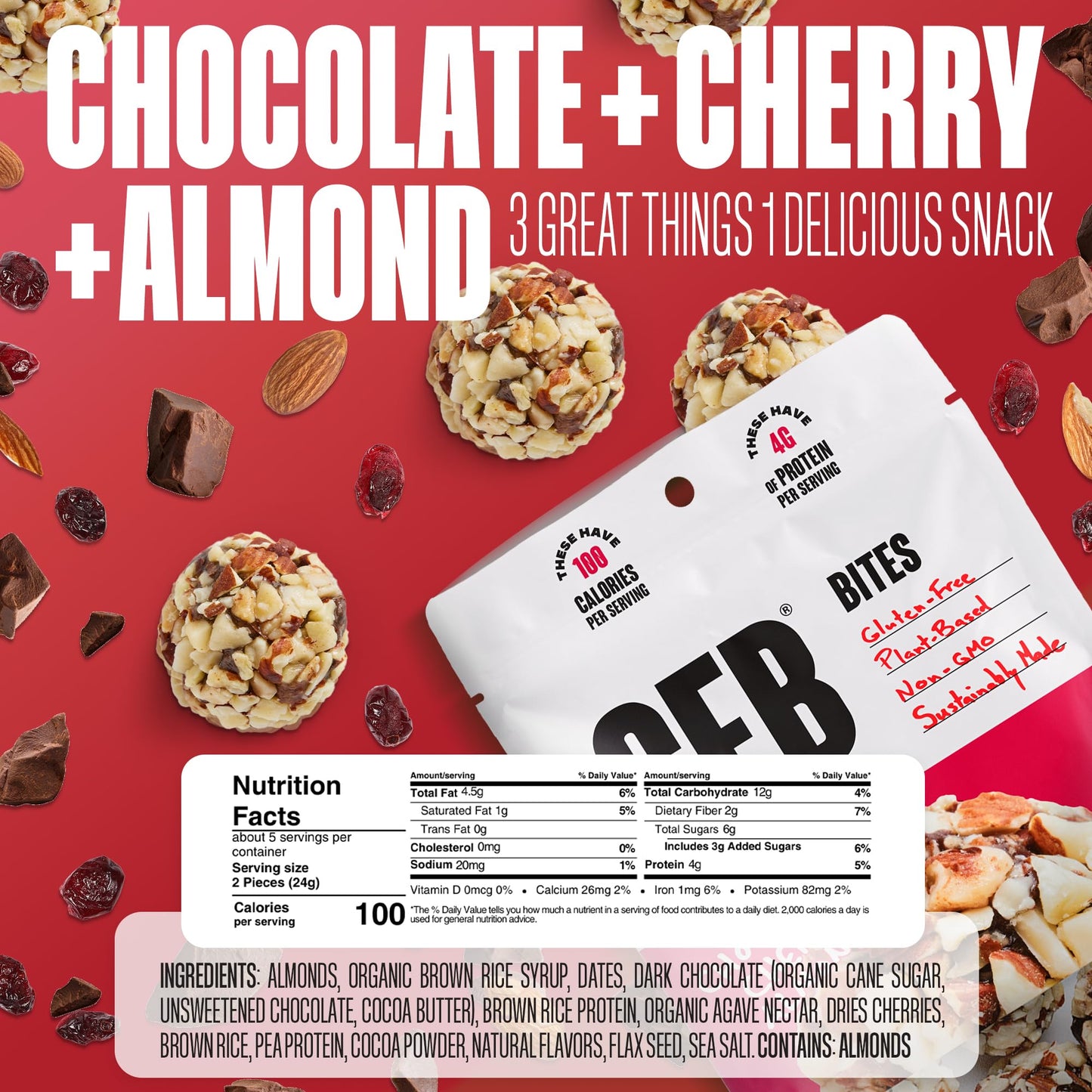 The Gfb Variety Pack Protein Bites - Gluten Free, Plant Based, Non Gmo, Sustainably Made – Ridiculously Tasty, Healthy, Vegan, Protein Energy Balls, 4 Oz (6 Count)