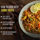 Vegan Thai Curry Paste Flavors - Pack Of 4 Panang Curry Paste, Yellow Curry Paste, Green Curry, & Red Curry Paste Made With All