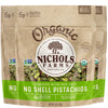 Nichols Farms Roasted with Sea Salt No Shell Pistachios, Kosher, USDA Certified Organic, Non-GMO, 6 Oz (Pack of 3)