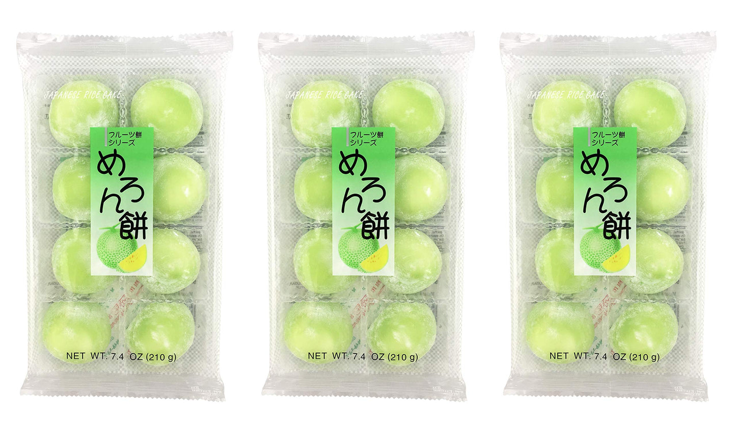Fruits Mochi Daifuku Melon 7.4Oz/210G (3Pack)