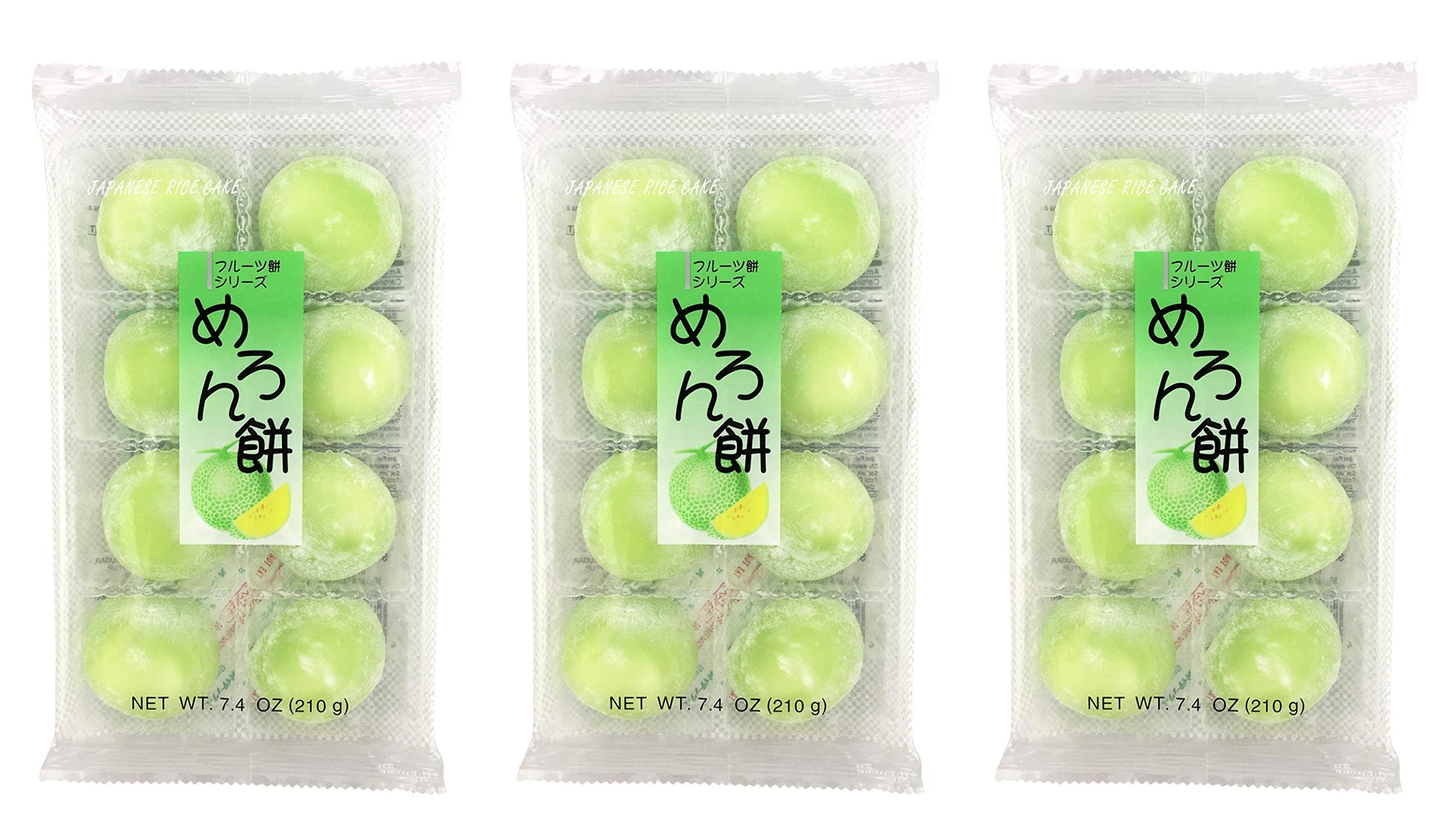 Fruits Mochi Daifuku Melon 7.4Oz/210G (3Pack)