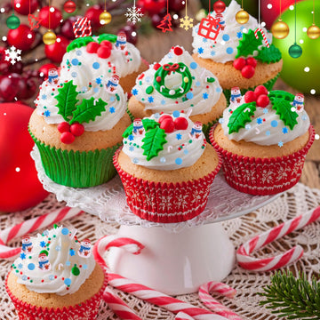 Christmas Sprinkles Holiday Snowflake Sprinkles For Cake Decorating Edible Blue White Sprinkles Snowman Frozen Sprinkle Pearls S