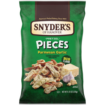 Snyders of Hanover Parmesan Garlic Flavored Pretzel Pieces, 11.25 Oz Bag
