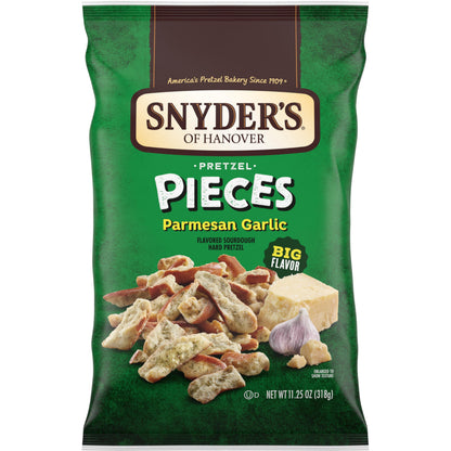Snyders of Hanover Parmesan Garlic Flavored Pretzel Pieces, 11.25 Oz Bag