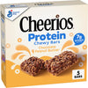 Cheerios Protein Chewy Bars, Snack Bars, Chocolate Peanut Butter, 5 Ct, 6.35 oz