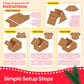 Gingerbread House kit [Set of 8] Mini Village Gingerbread Decorating House Kit Fun Holiday Activity for Kids, Ease Crafted Groov