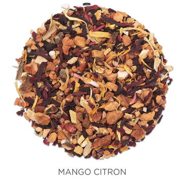 Tea Forte Mango Citron Organic Herbal Tea With Mango And Hibiscus, Makes 35-50 Cups, 3.88 Ounce Loose Leaf Tea Canister