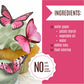 Sugar Robot Inc. Edible Butterflies Cake Toppers, Large Size 3 inches, Pink