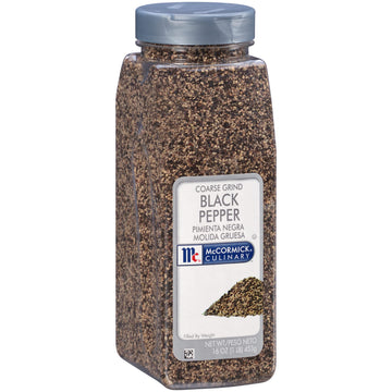 McCormick Culinary Coarse Grind Black Pepper, 16 oz - Sourced for Chefs, Sharp Woody Flavor for Grilling and Cooking