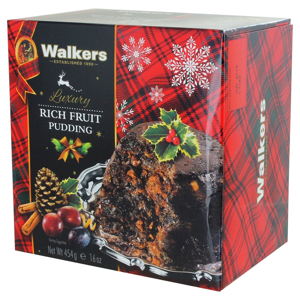 Walkers Nonsuch Christmas Pudding with Rich Fruit - 14.1 Oz, 1 Pound, Perfect Holiday Dessert