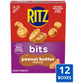RITZ Bits Peanut Butter Sandwich Crackers, 8.8 oz Pack of 12