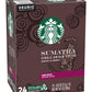 Starbucks Sumatra Dark Roast K-Cup Pods, Earthy & Herbal Flavor, 48 Count (2 Boxes)