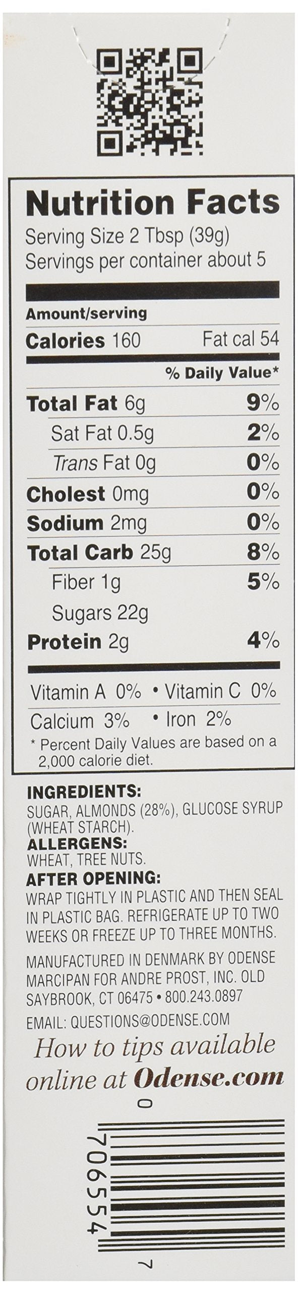 Odense Marzipan, Almond Candy Dough, 7 Ounce Box