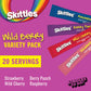 Skittles Singles To Go Variety Pack, Watertok Powdered Drink Mix, Zero Sugar, Low Calorie, Includes 4 Flavors, 1 Box (20 Single