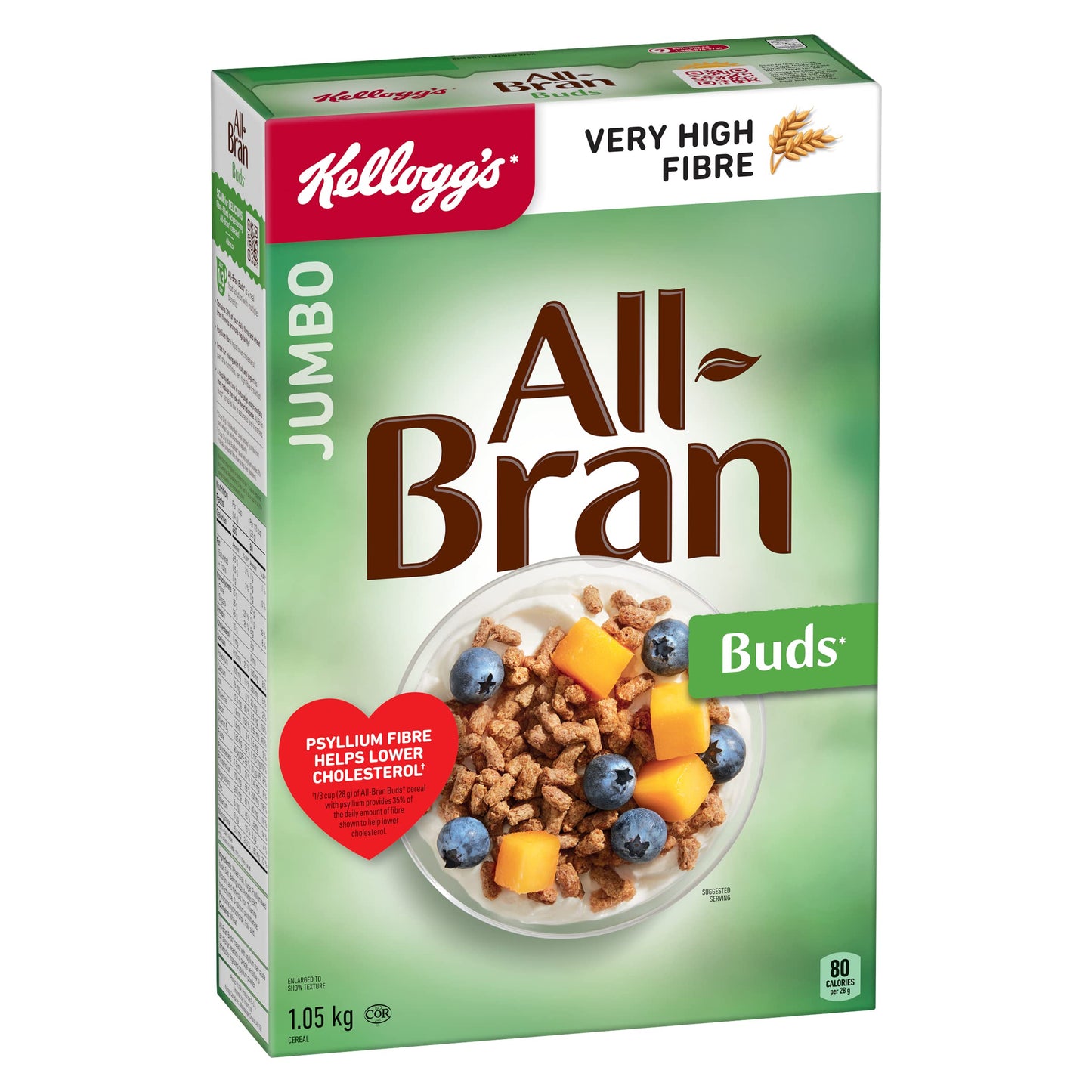 Kellogg'S All-Bran Buds Cereal, 1050G/2.53 Pounds {Imported From Canada}