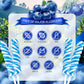 Lollipops Individually Wrapped Bulk - Blue Twisty Lollipops - Kid s Whirley Lollipop Candy for Decorating Birthday, Blueberry F