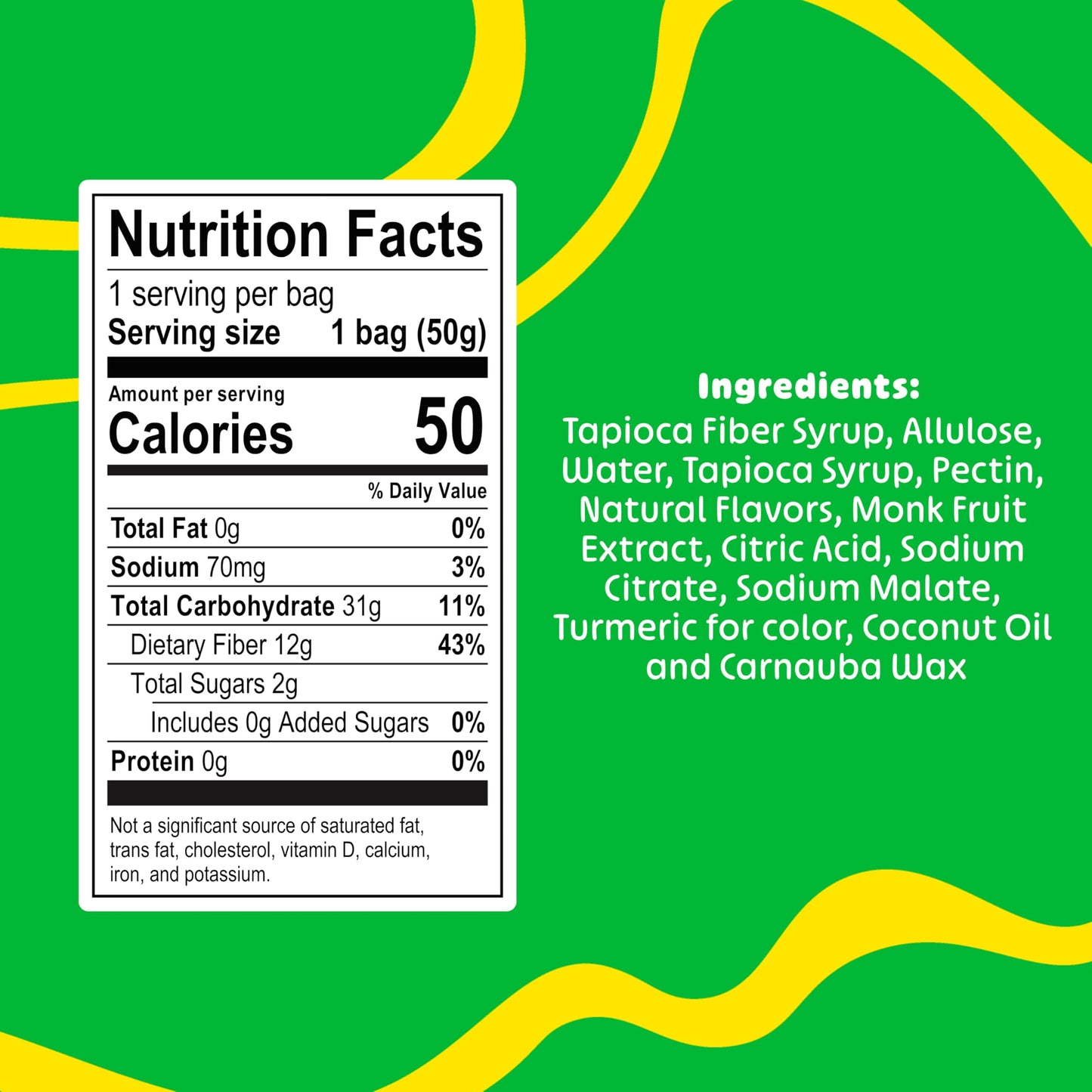 Blobs Gummy Candy - Healthy Low Carb Gummies - Vegan, Gluten Free - 1.8 oz per bag (Pack of 6) - Pineapple Passionfruit