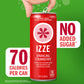 Izze Sparkling Juice Beverage Blend, Strawberry, No Sugar Added, 8.4 Fl Oz, 6 Cans