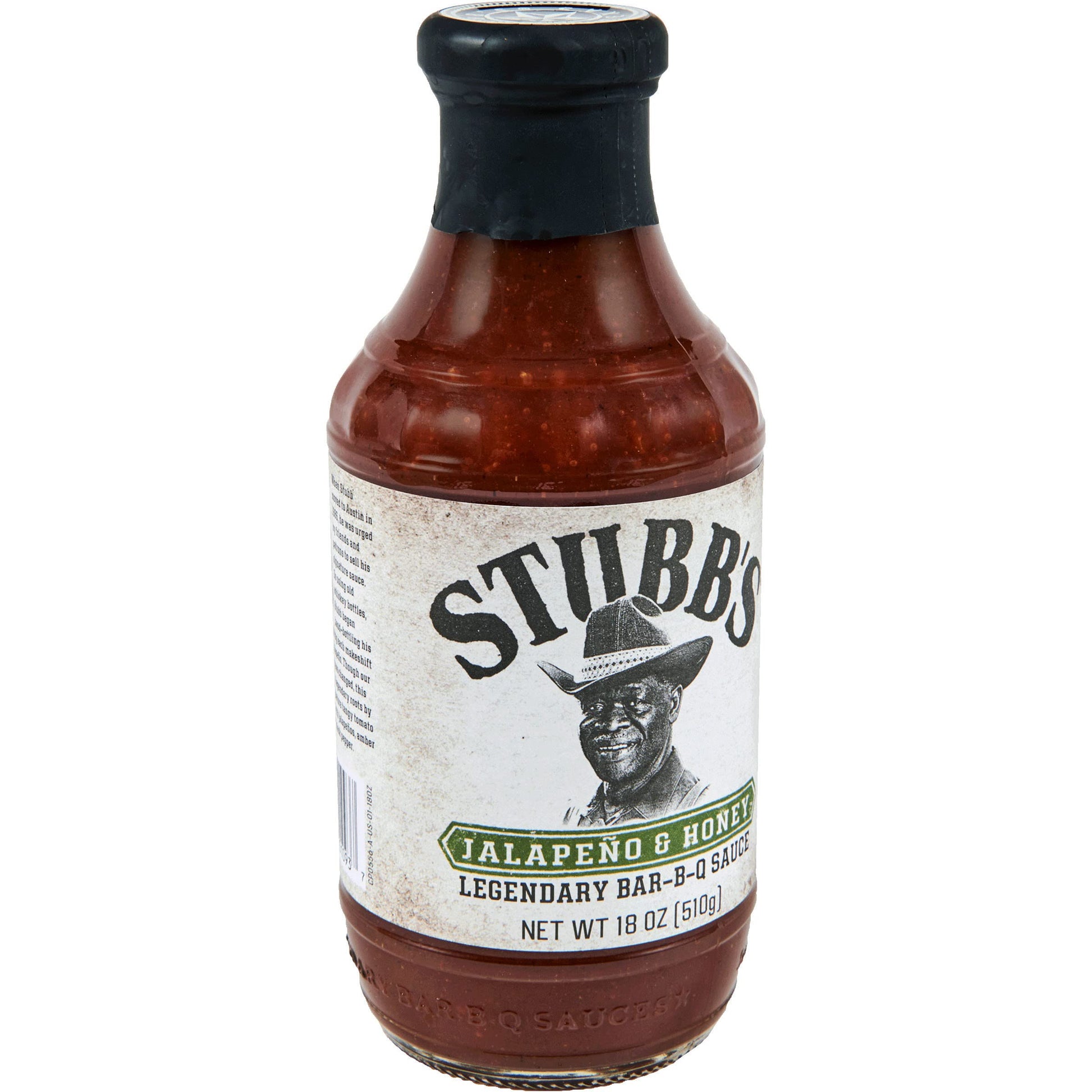 Stubbs Jalapeño & Honey BBQ Sauce, 18 oz, Sweet & Spicy Flavor, Perfect for Grilling and Marinades