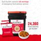 READYWISE - Emergency Food Supply Bucket, 120 Servings, MRE Meal Food Supply, Premade, Freeze Dried Survival Food for Hiking, Ad